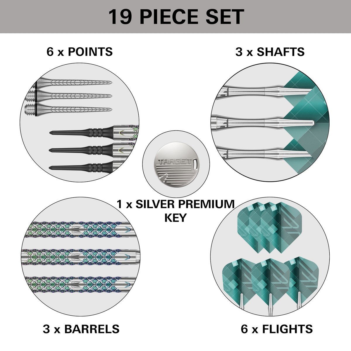 Target Darts Rove 10 90% Tungsten Soft Tip  18 grams