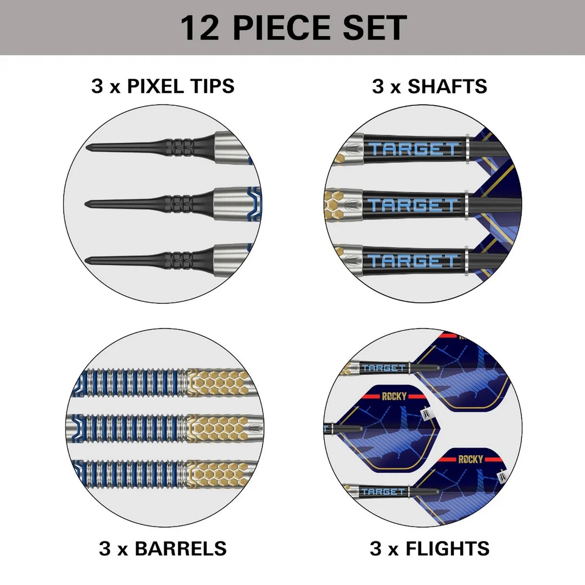 Target Darts Josh Rock G1 Soft Tip Darts  20 grams