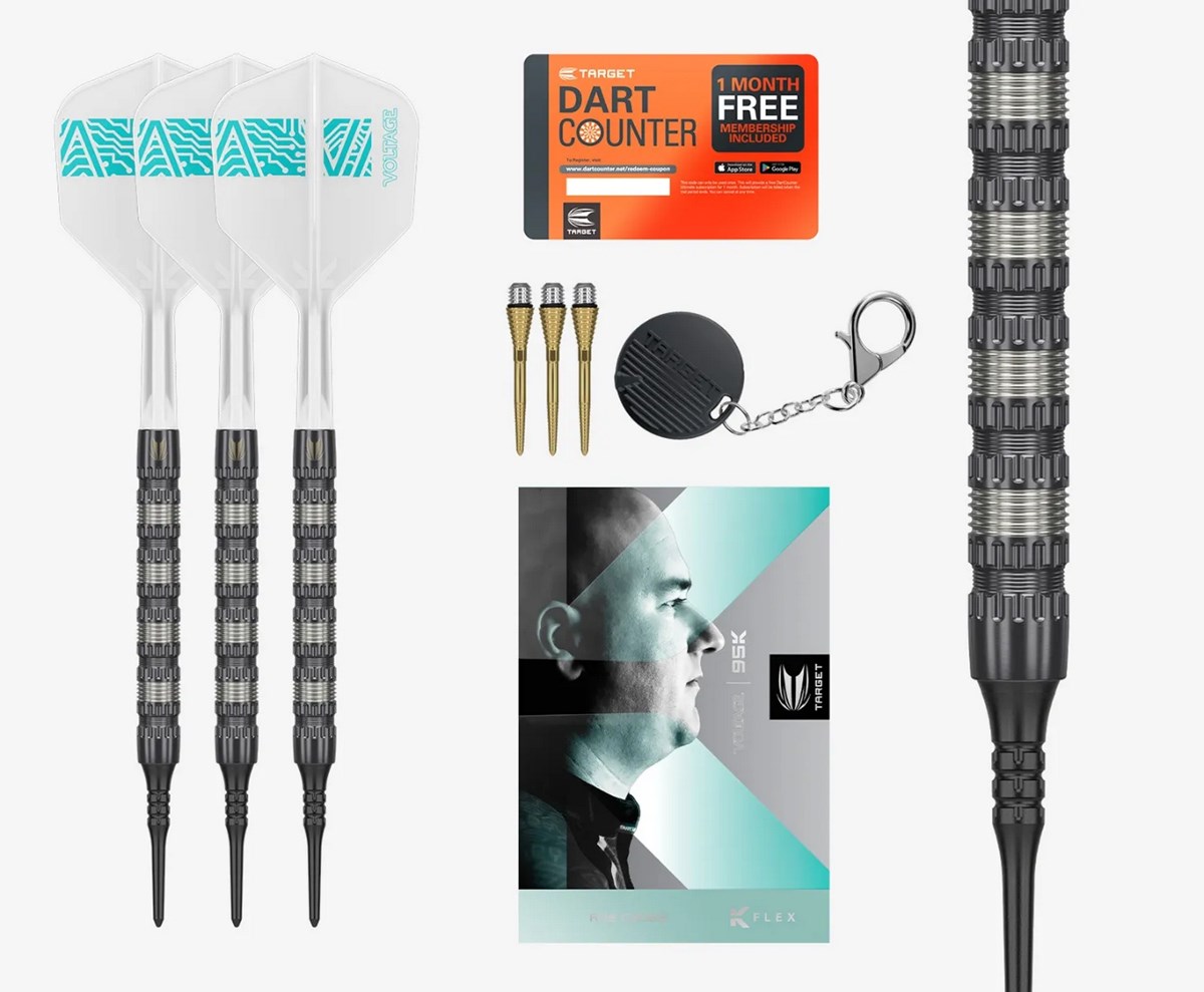Target Darts Rob Cross 95K Soft Tip Dart   18 grams