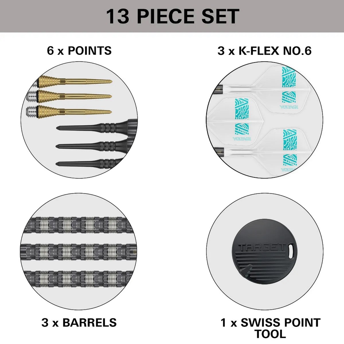 Target Darts Rob Cross 95K Soft Tip Dart   18 grams