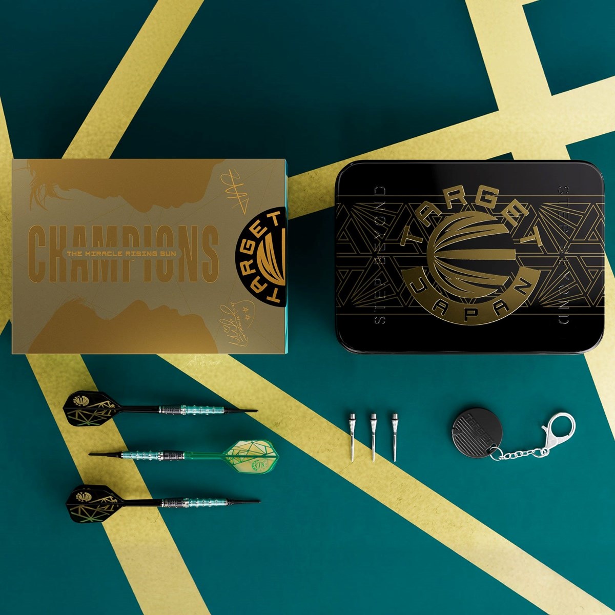 Target The Miracle Rising Sun Limited Edition Champions Set 95% Soft Tip Darts 21.5 grams