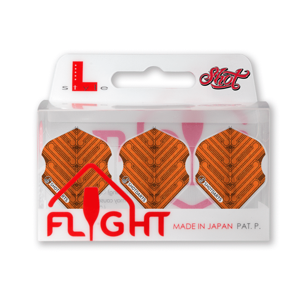 Shot Darts L-Style EZ L1 Manu Orange Flight - Standard