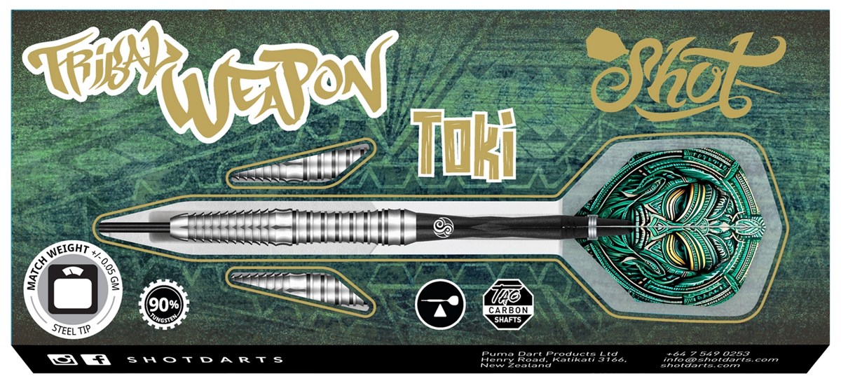 Shot Tribal Weapon Toki 90% Tungsten Steel Tip Dart 28 grams