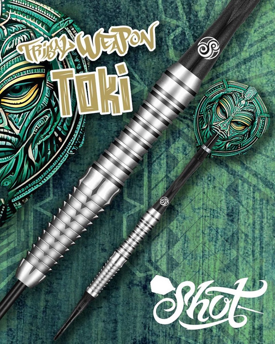 Shot Tribal Weapon Toki 90% Tungsten Steel Tip Dart 28 grams