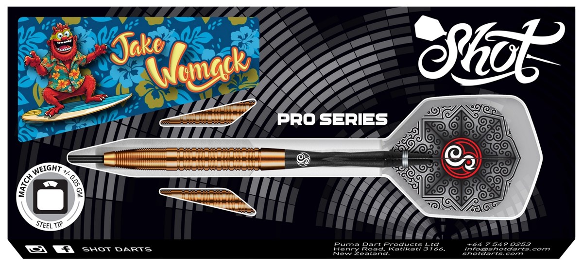 Shot Jake Womack 90% Tungsten Steel Tip Dart 23 grams