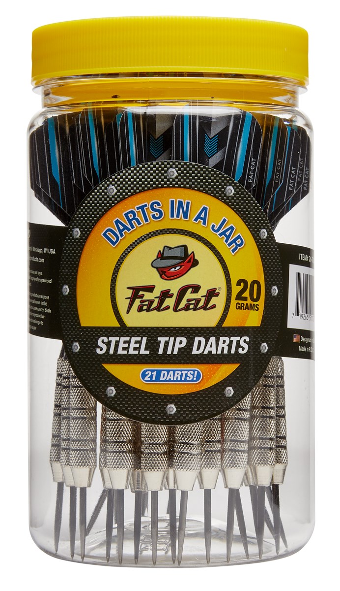 GLD Steel Tip Darts in a Jar 20 grams (21 darts)
