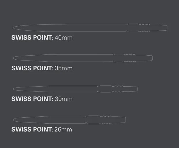 Target Darts Chrono Swiss Point - Black 30mm