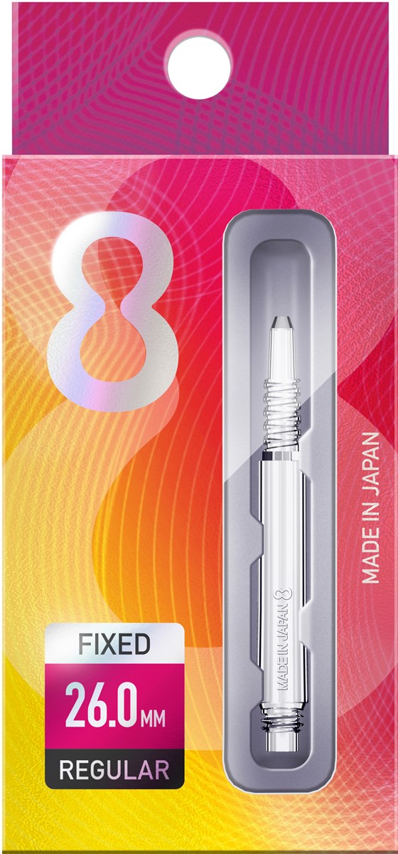 Target Darts 8 Flight Fixed Shaft Clear - In-Between