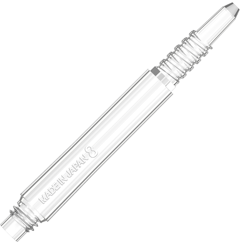Target Darts 8 Flight Fixed Shaft Clear - In-Between