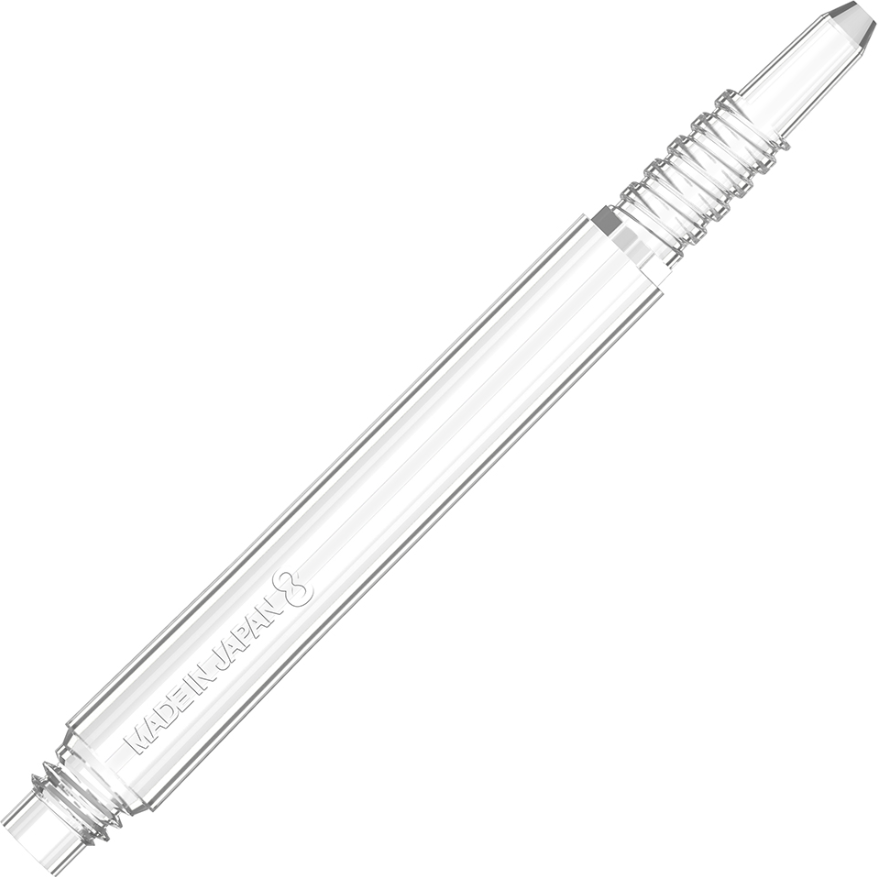 Target Darts 8 Flight Fixed Shaft Clear - Medium
