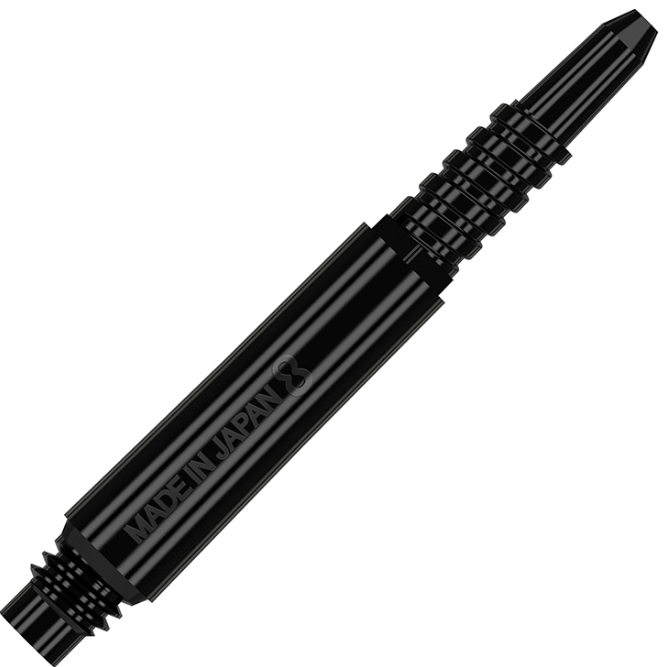 Target Darts 8 Flight Fixed Shaft Black - Short