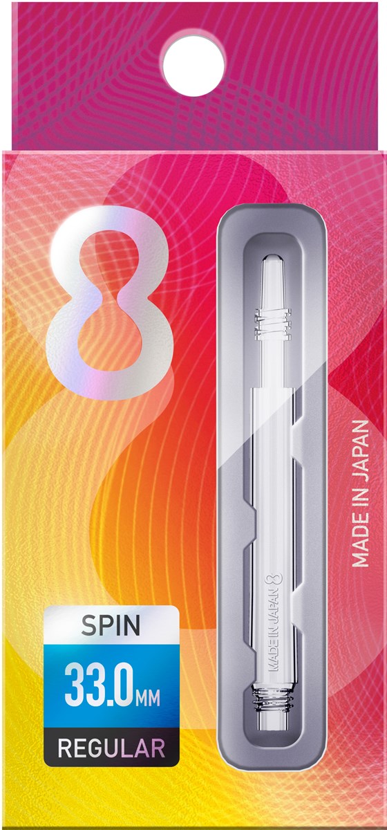 Target Darts 8 Flight Spinning Shaft Clear - Medium