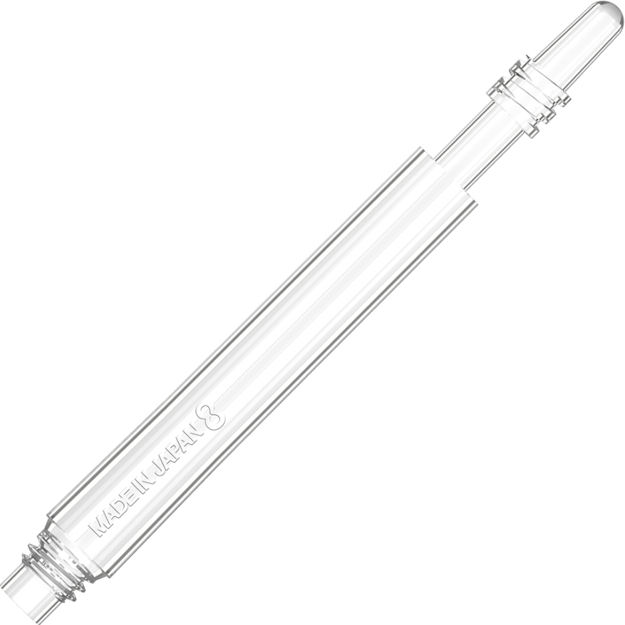 Target Darts 8 Flight Spinning Shaft Clear - Medium