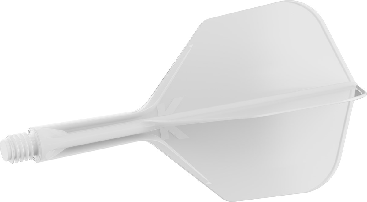 Target Darts K-Flex System - No. 6 Flight / Short Shaft - White