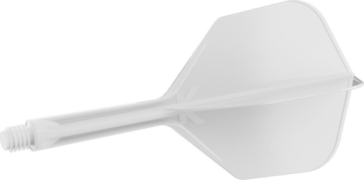 Target Darts K-Flex System - No. 6 Flight / Intermediate Shaft - White