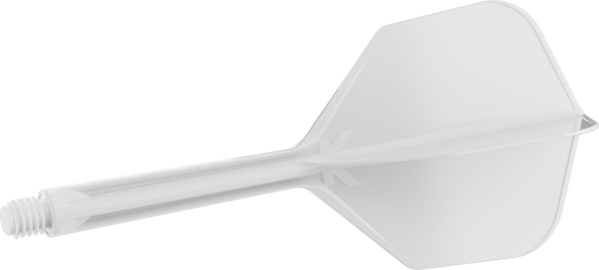 Target Darts K-Flex System - No. 6 Flight / Medium Shaft - White