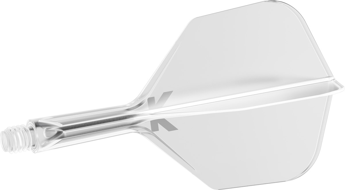 Target Darts K-Flex System - No. 6 Flight / Short Shaft - Clear