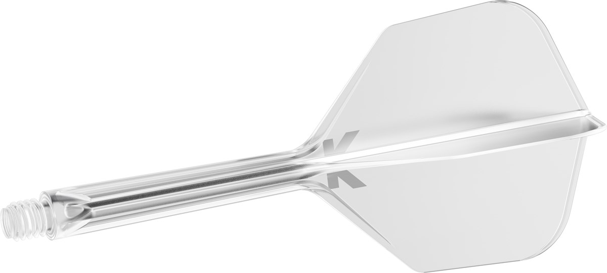 Target Darts K-Flex System - No. 6 Flight / Medium Shaft - Clear