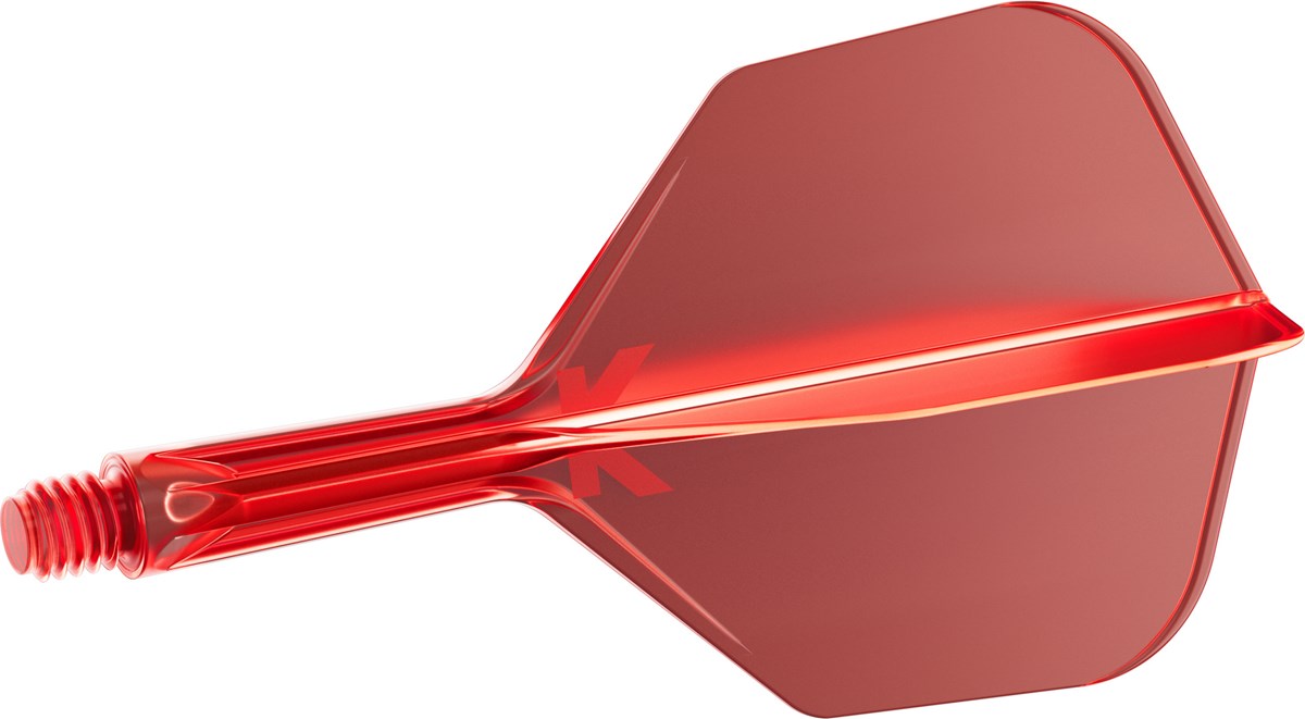 Target Darts K-Flex System - No. 6 Flight / Short Shaft - Red