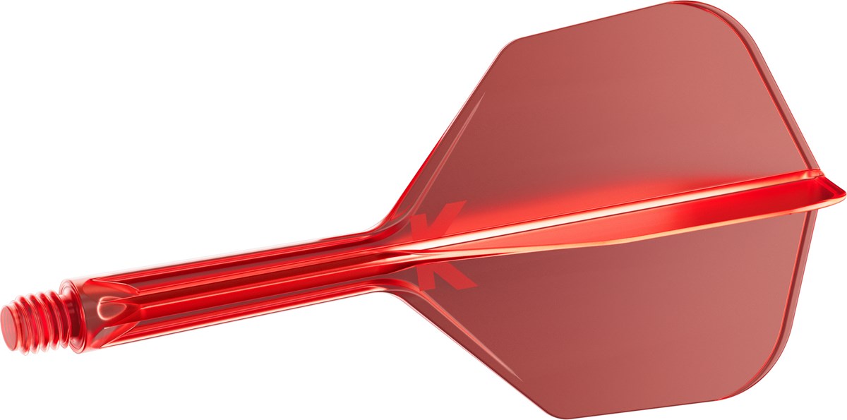 Target Darts K-Flex System - No. 6 Flight / Intermediate Shaft - Red