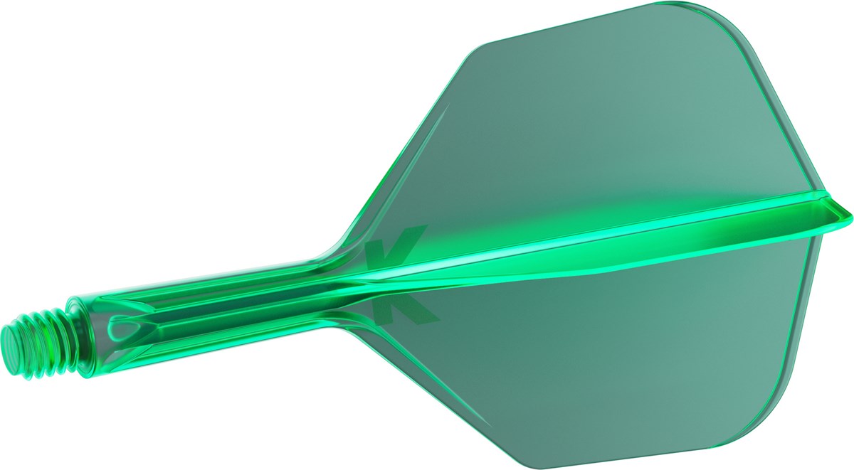 Target Darts K-Flex System - No. 6 Flight / Short Shaft - Green