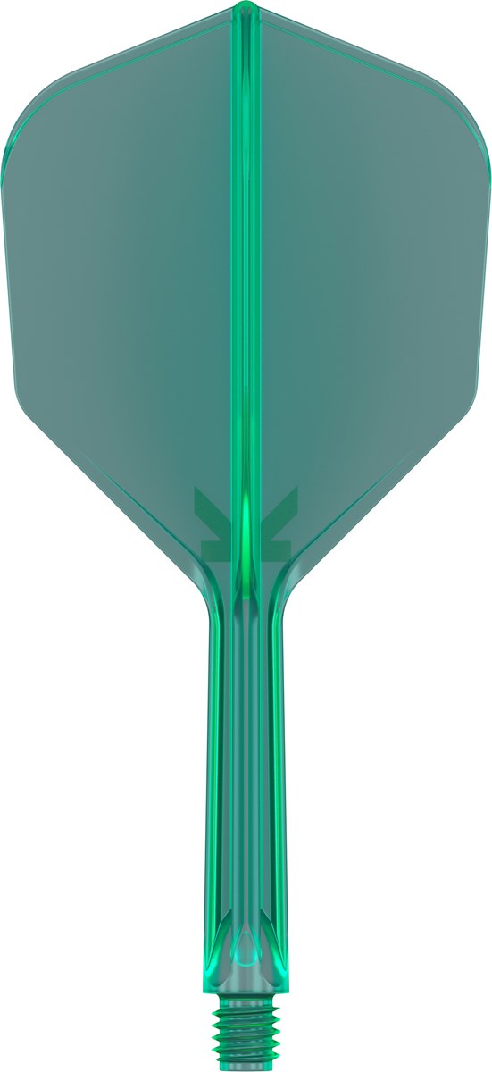 Target Darts K-Flex System - No. 6 Flight / Intermediate Shaft - Green