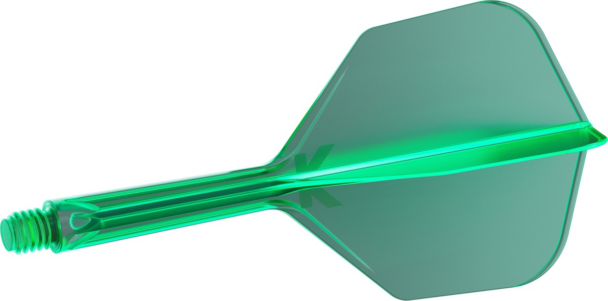 Target Darts K-Flex System - No. 6 Flight / Intermediate Shaft - Green