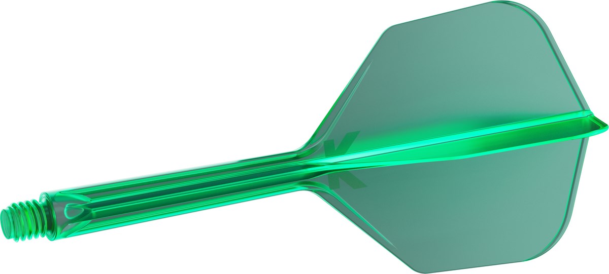 Target Darts K-Flex System - No. 6 Flight / Medium Shaft - Green