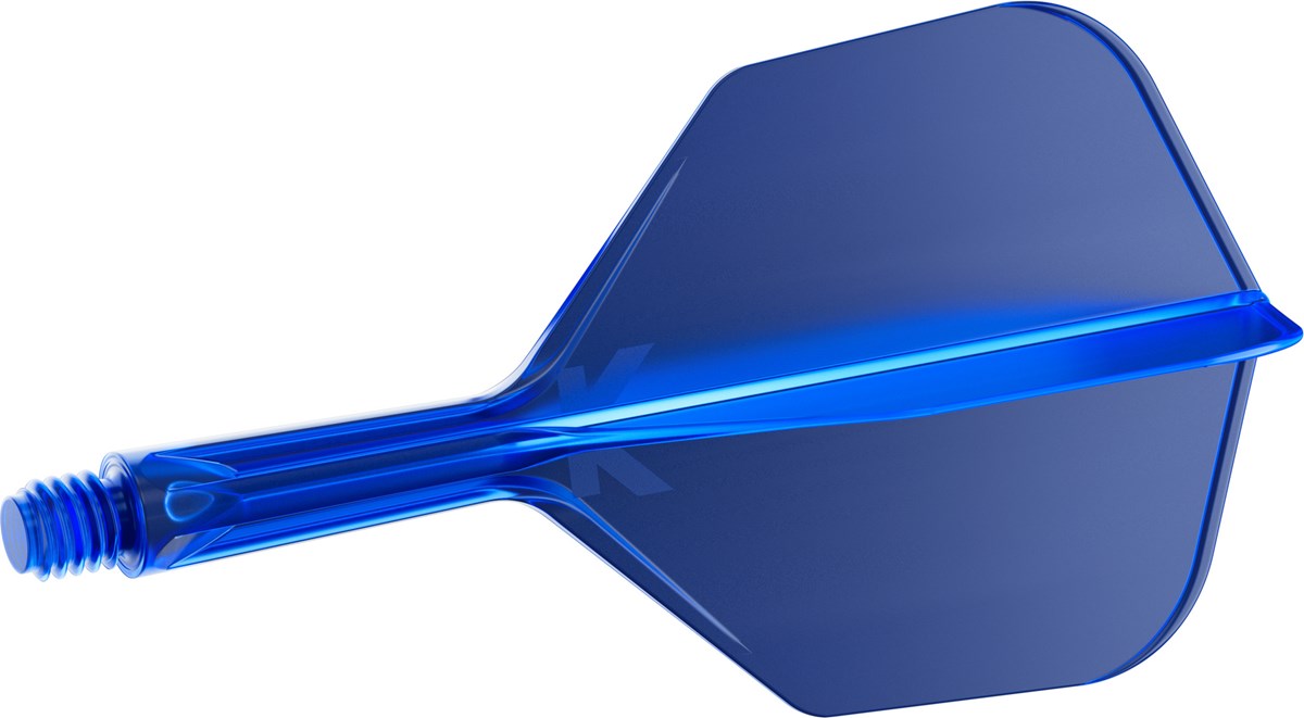 Target Darts K-Flex System - No. 6 Flight / Short Shaft - Blue