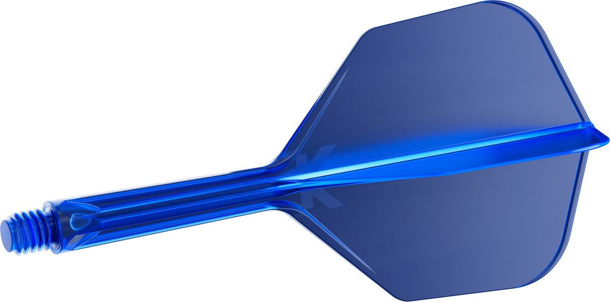 Target Darts K-Flex System - No. 6 Flight / Intermediate Shaft - Blue