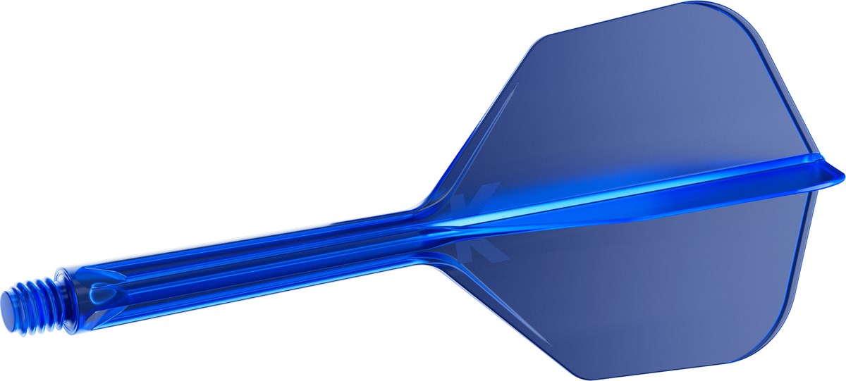 Target Darts K-Flex System - No. 6 Flight / Medium Shaft - Blue