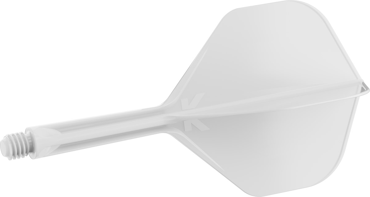 Target Darts K-Flex System - No. 2 Flight / Intermediate Shaft - White