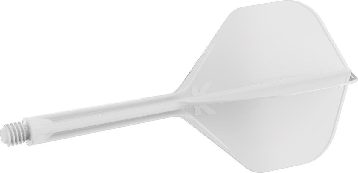 Target Darts K-Flex System - No. 2 Flight / Medium Shaft - White