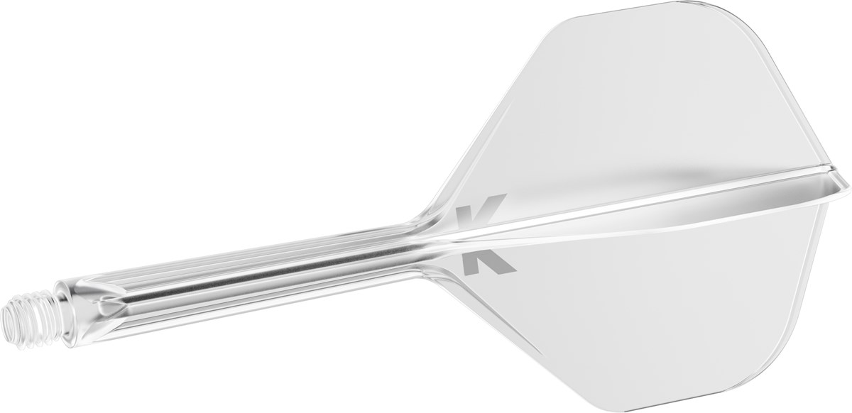 Target Darts K-Flex System - No. 2 Flight / Medium Shaft - Clear