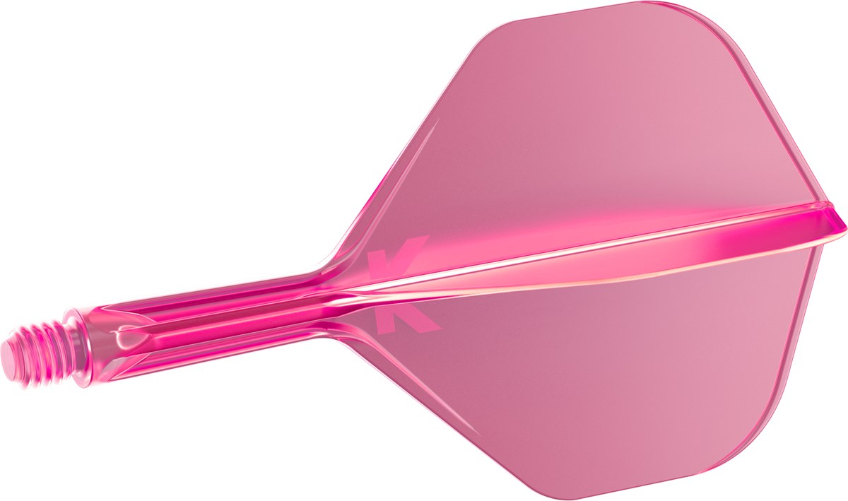 Target Darts K-Flex System - No 2 Flight / Short Shaft - Neon Pink
