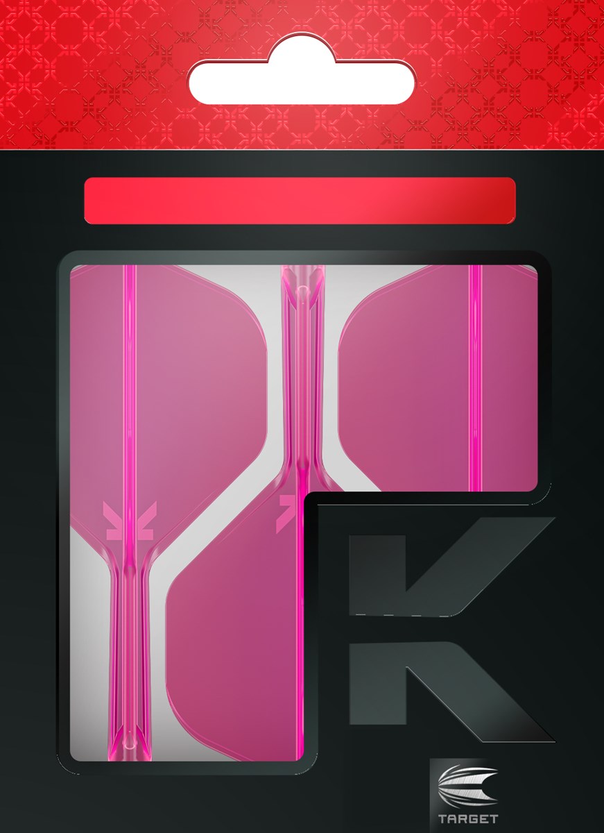 Target Darts K-Flex System - No 2 Flight / Intermediate Shaft - Neon Pink