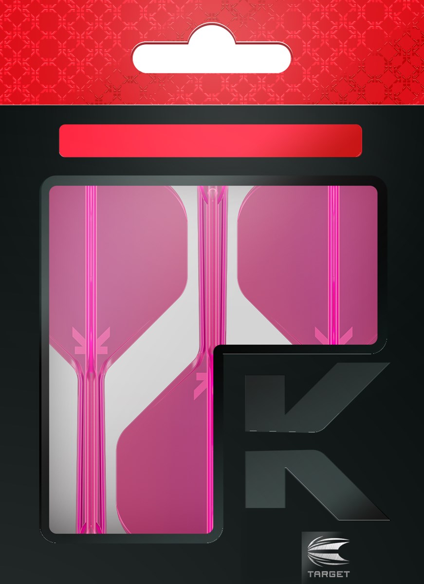 Target Darts K-Flex System - No 2 Flight / Medium Shaft - Neon Pink