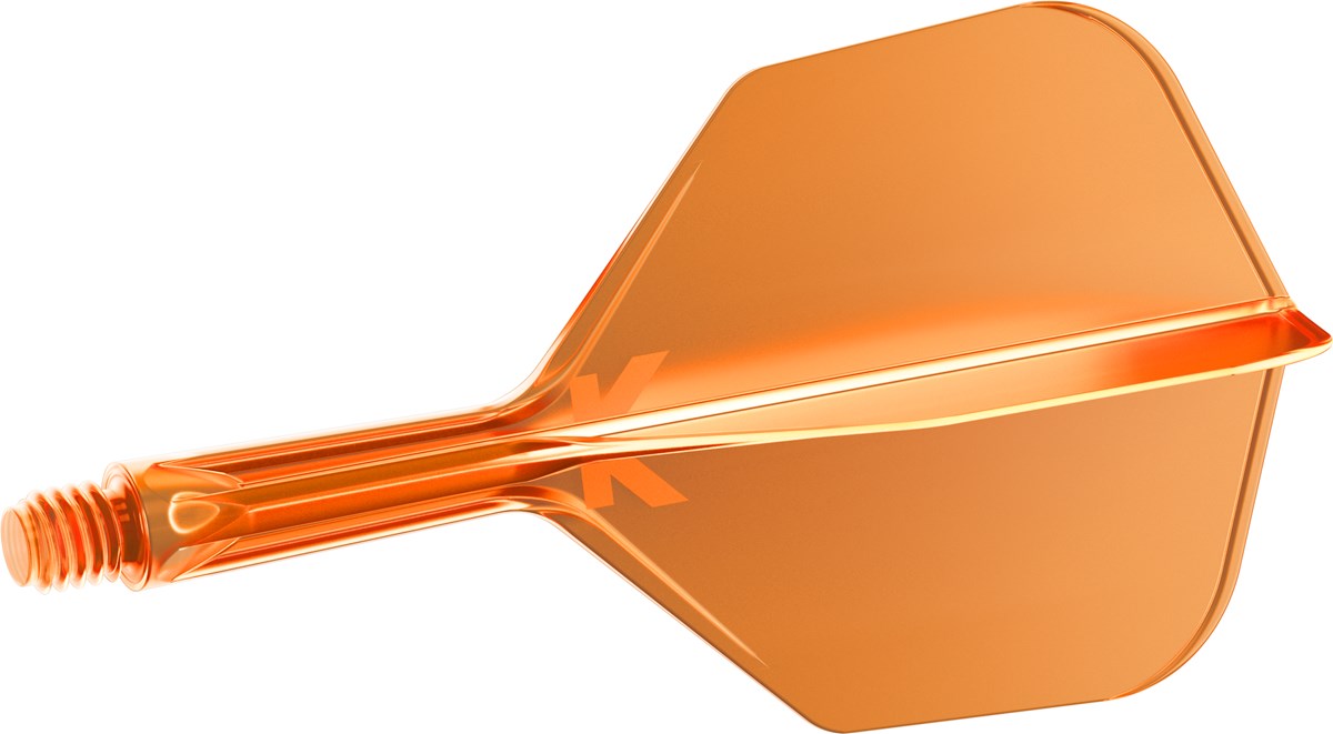 Target Darts K-Flex System - No 6 Flight / Short Shaft - Neon Orange