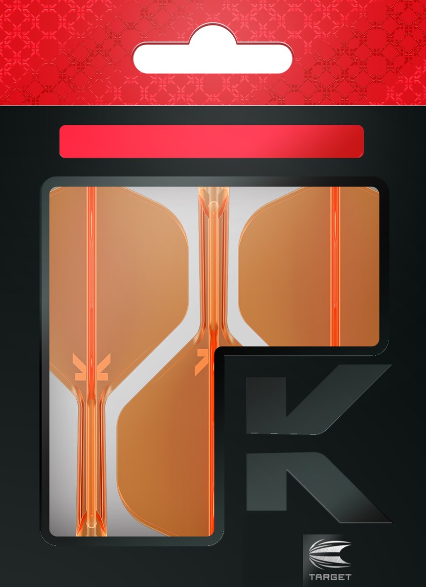 Target Darts K-Flex System - No 2 Flight / Intermediate Shaft - Neon Orange