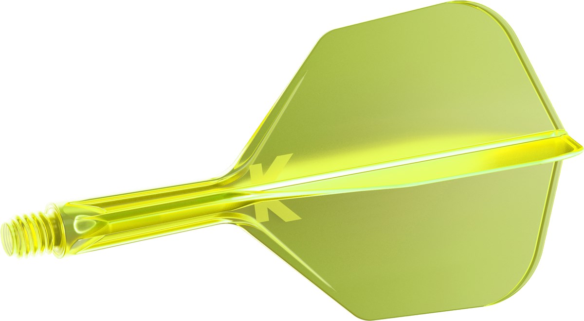 Target Darts K-Flex System - No 6 Flight / Short Shaft - Neon Yellow