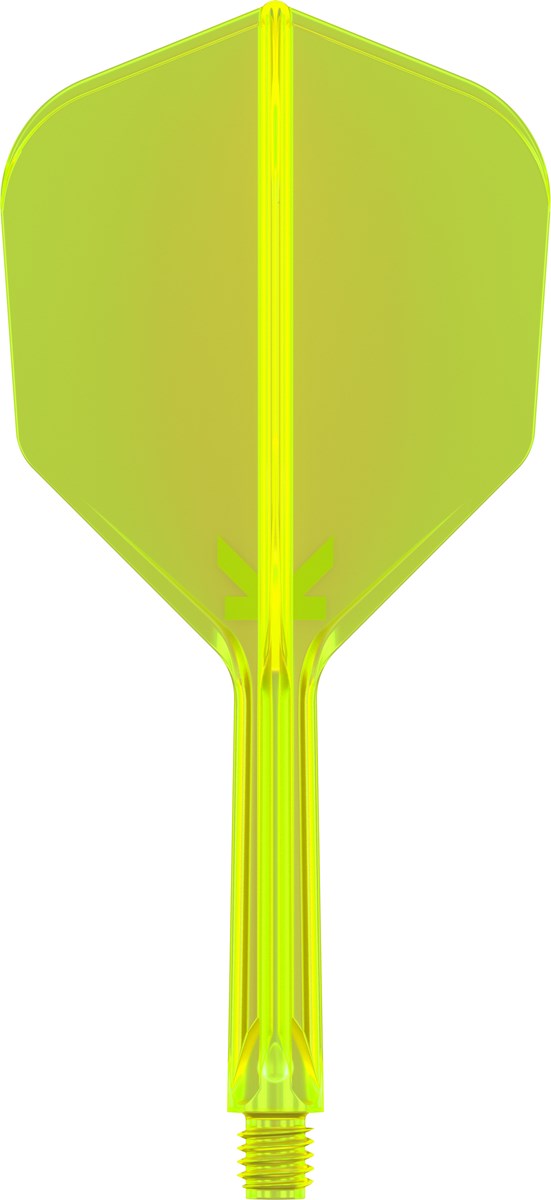 Target Darts K-Flex System - No 6 Flight / Intermediate Shaft - Neon Yellow