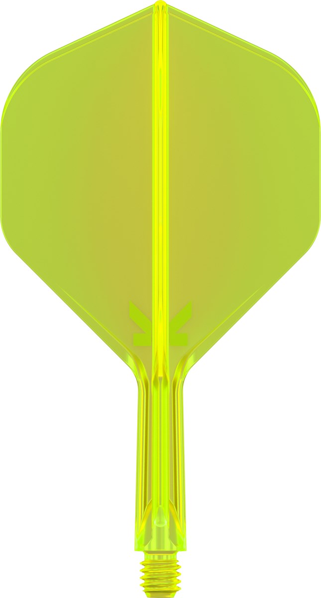 Target Darts K-Flex System - No 2 Flight / Short Shaft - Neon Yellow