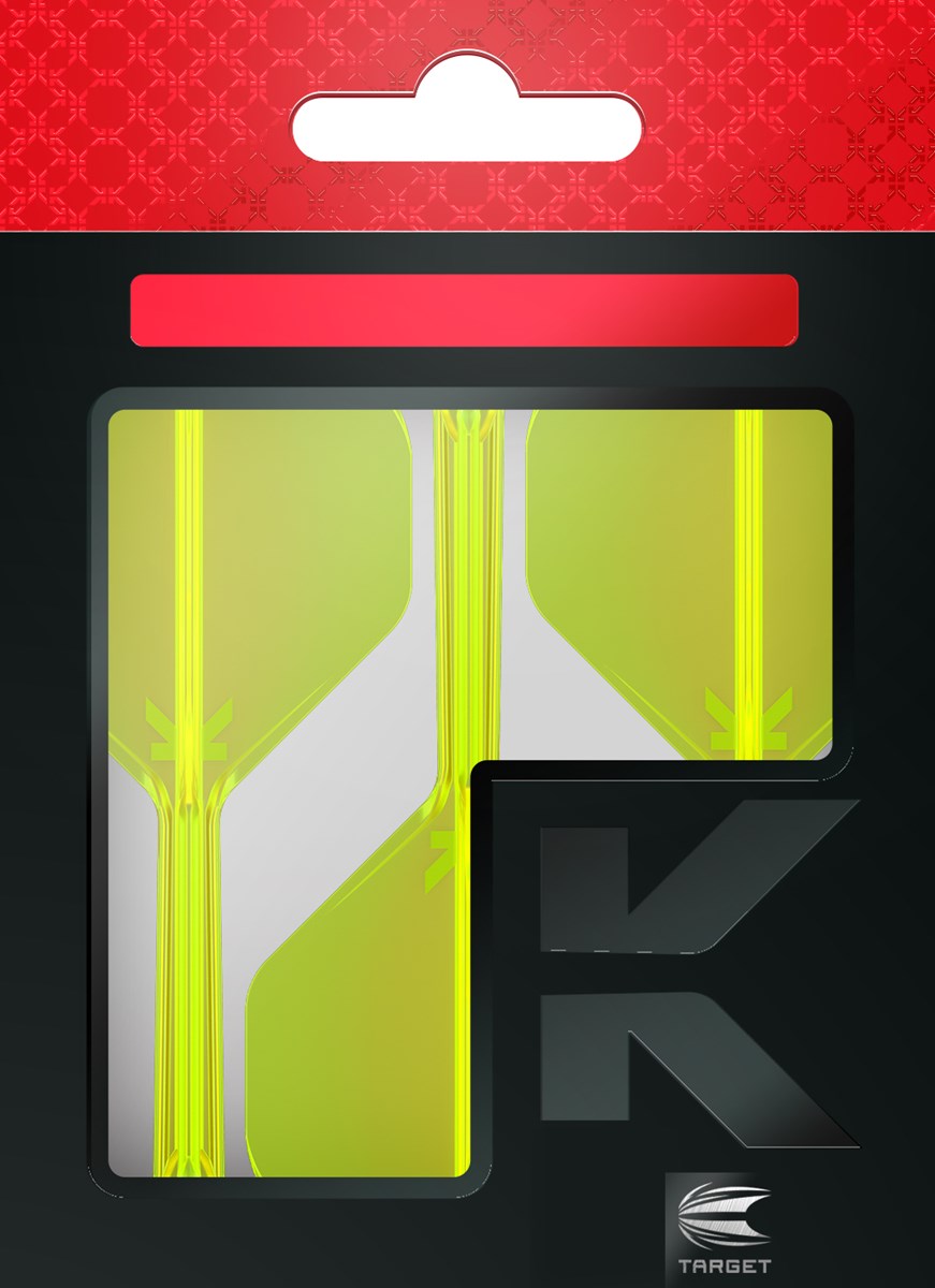 Target Darts K-Flex System - No 2 Flight / Medium Shaft - Neon Yellow