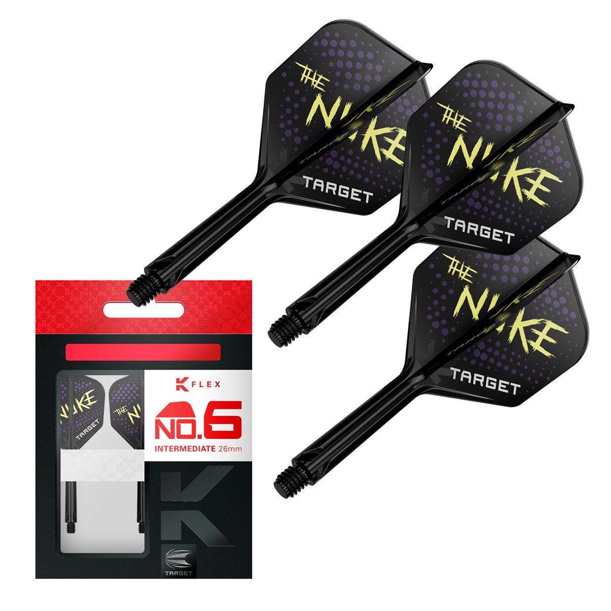 Target Darts K-Flex System - No 6 Flight / Intermediate Shaft - Luke "The Nuke" Littler