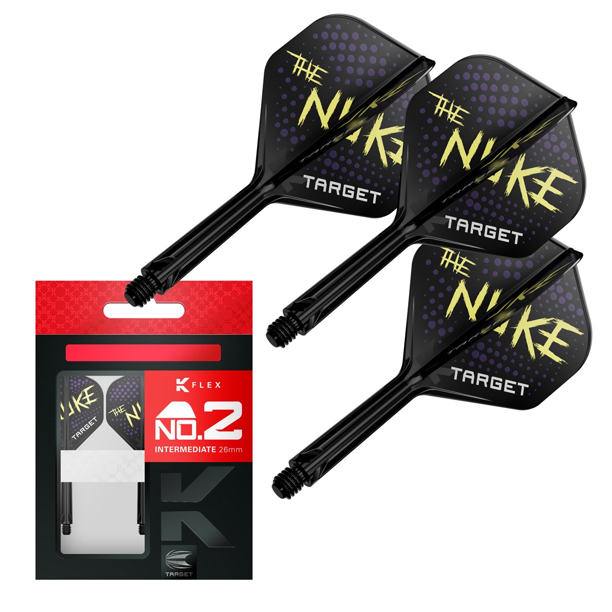 Target Darts K-Flex System - No. 2 Flight / Intermediate Shaft - Luke "The Nuke" Littler