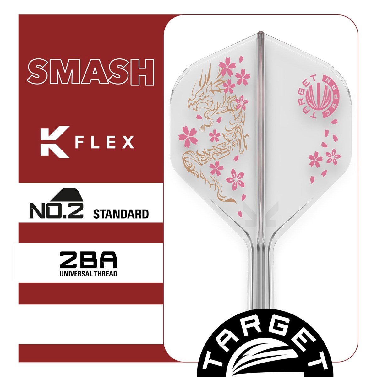 Target K-Flex System - No. 2 Flight / Short Shaft (19mm) - Smash