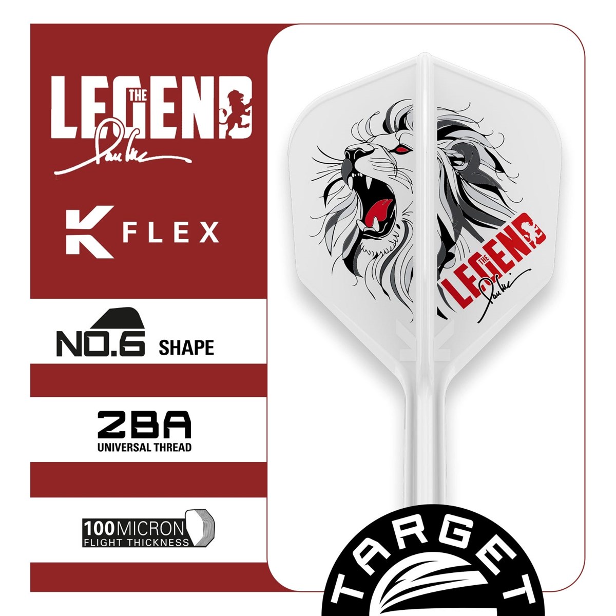 Target K-Flex System - No. 6 Flight / Medium Shaft (33mm) - The Legend