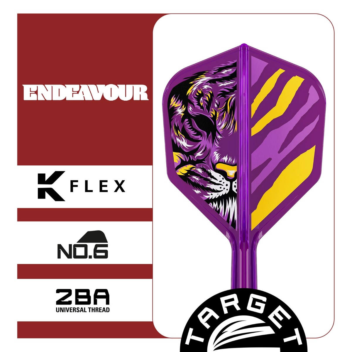 Target K-Flex System - No. 6 Flight / Short Shaft (19mm) - Endeavour