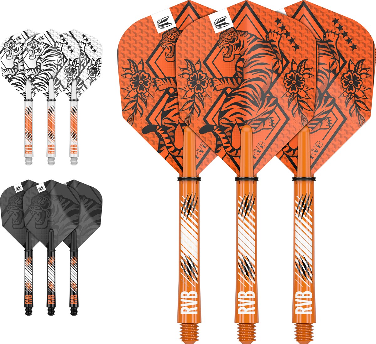 Target Darts Raymond Van Barneveld Ink Flight & Shaft Kit - Medium