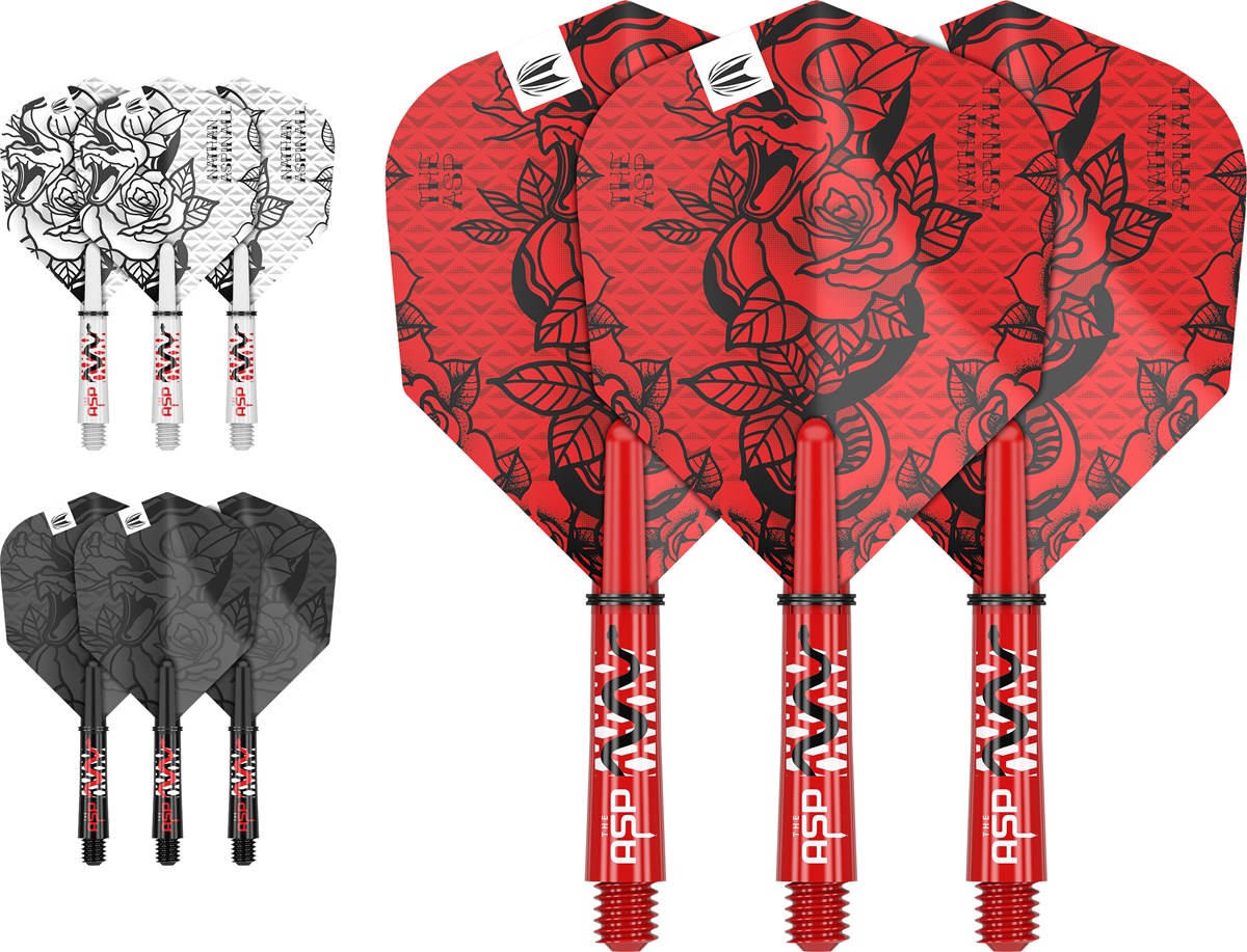 Target Darts Nathan Aspinall Ink Flight & Shaft Kit - Short